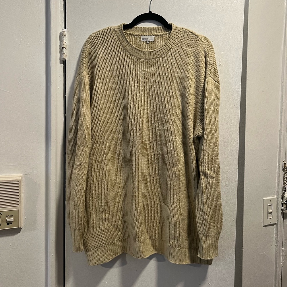 WeWoreWhat / Danielle Bernstein Beige Oversized Sweater